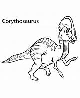 Corythosaurus Coloring Pages Dinosaur Dinosaurs Printable Print Topcoloringpages sketch template