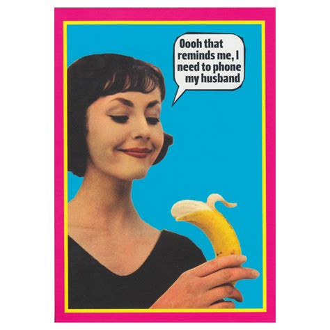 I Need To Phone My Husband Greeting Card Retro Adult Humour Blank T