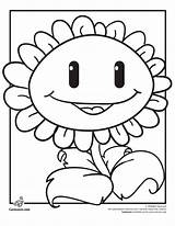 Plants Zombies Vs Coloring Pages Zombie Printable Color sketch template