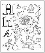 Coloring Pages Letter Words Alphabet Start Sheet Kids Colouring Letters Things Abc Print Activity Printable Clipart Color Various Equipment Word sketch template