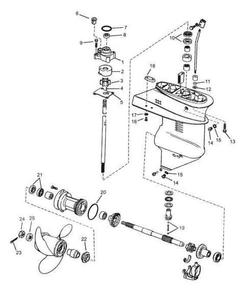 hp johnson outboard parts diagram