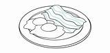 Bacon Eggs Clipart Clip Drawing Draw Library Clipground Clipartkey sketch template