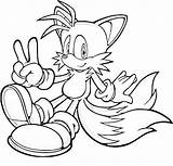 Tails Sonic Coloring Pages Hedgehog Printable Colouring Fox Print Games Color Sheets Drawing Super Knuckles Classic Cartoon Getcolorings Getdrawings Coloringme sketch template