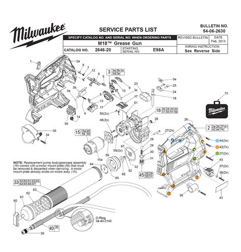 buy milwaukee   ea replacement tool parts milwaukee   ea diagram