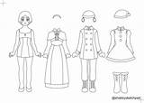 Paper Dolls Coloring Doll Christmas Winter Spirit Set Hubpages sketch template