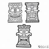 Tiki Coloring Mask Pages Totem Pole Hawaiian Printable Masks Color Template Kids Drawing Clipart Getdrawings Print Own Getcolorings Library Popular sketch template