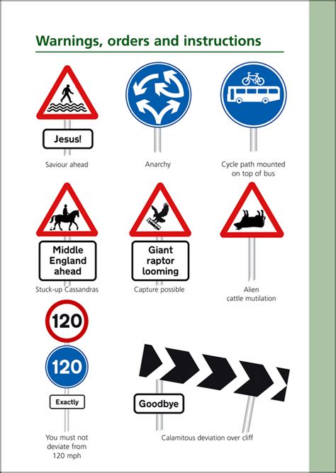 guide   highway code signs department  social scrutiny