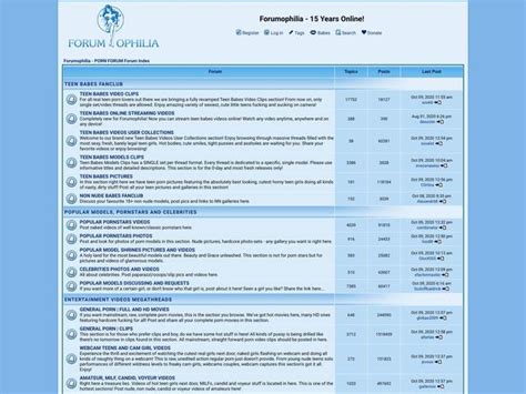 Forumophilia Review And Similar Xxx Porn Sites
