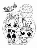 Lol Winter Surprise Coloring Pages Disco Omg Pets Doll Dolls Print Wonder sketch template