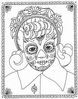 Coloring Pages Color Print Mom Mini Skull Skulls Click Wenchkin Sugar Enlarge Right October sketch template
