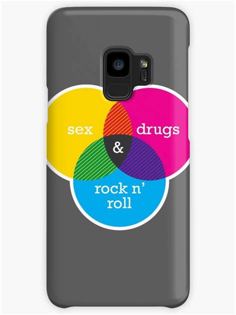 Sex Drugs And Rock N Roll Venn Diagram Cases And Skins For Samsung