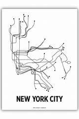 Subway Nyc York City Choose Board sketch template