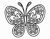 Papillon Mandalas Mariposas Coloritou Mariposa Faciles sketch template