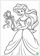 Coloring Mermaid Little Disney Pages Dinokids Print Colouring Princess Ariel Printable Kids Cute Sheets Close Jewelry Cartoon Coloriage Characters Book sketch template