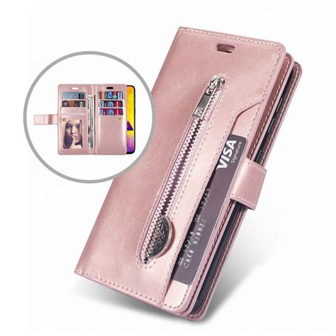 samsung galaxy  wallet case dteck  card holder folio flip leather magnetic wallet case