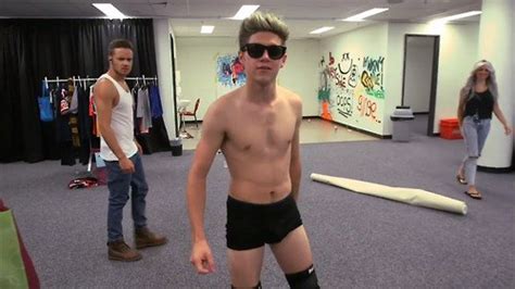 one direction in gym fit males shirtless and naked