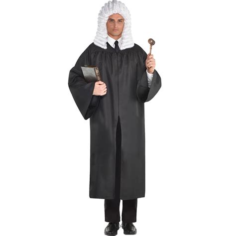 judge robe adult standard size black justice court graduate graduation