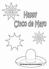 Mayo Cinco Coloring Happy Pages Color Printable Large Edupics Comments sketch template