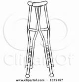 Crutches Clipart Outlined Pair Medical Illustration Crutch Royalty Pams Vector 2021 Clipground sketch template