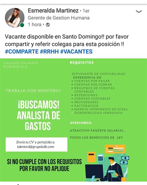 tenemos  vacantes disponibles en diversas areas empleos ryp empleos ryp