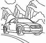 Coloring Pages Audi Bmw R8 Car Cars M3 Easy Tt Color Racing Printable Getcolorings Getdrawings сars R18 Colour Own Template sketch template
