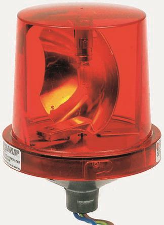 sp  red rotating warning lightvac federal signal