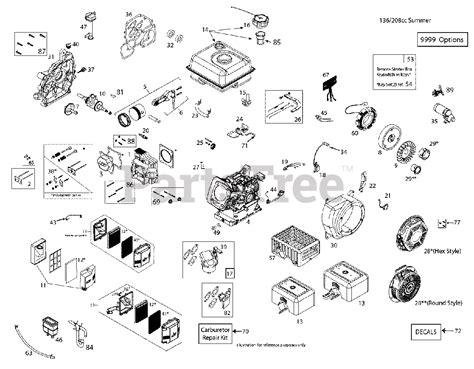 husqvarna st    husqvarna  snow blower   engine parts lookup