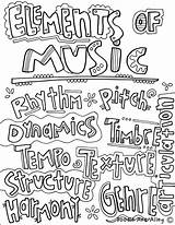Coloring Music Pages Elements Musical Worksheet Instrument Instruments School High Worksheets Students Mandala Staff Sheets Getcolorings Printable Highschool Print Adult sketch template