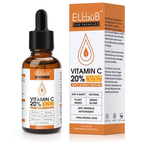 Vitamin C Serum 20 Vitamin C Hyaluronic Acid Anti Ageing Through