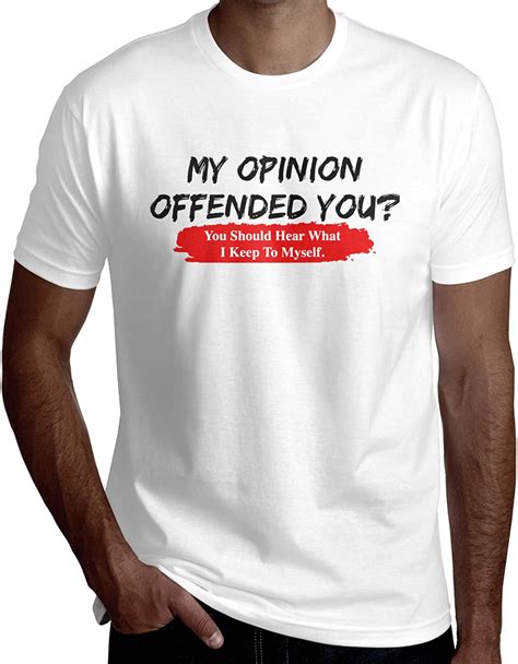 my opinion offended you casual shirt men s short sleeve t