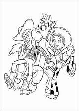 Toy Coloring Story Pages Woody Buzz Jessie Printables Print Lightyear Once sketch template