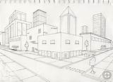Point Two Perspective Drawing City Drawings Exterior Simple Pencil Building Isometric Street Will Ball Cityscape Wordpress Draw Lessons Resource Sketch sketch template