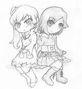 Rwby Coloring Pages Character Template sketch template