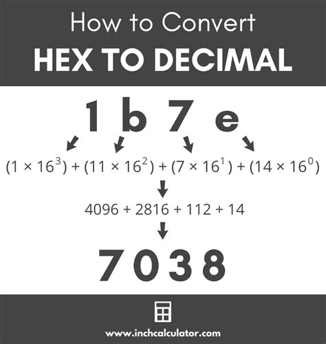 hexadecimal  decimal converter decimals programing knowledge math