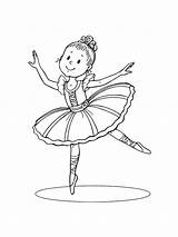 Ballet Pages Coloring Printable Girls sketch template