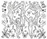 Coloring Pages Tinkerbell Tinker Bell Everfreecoloring Print Printable Fairy sketch template