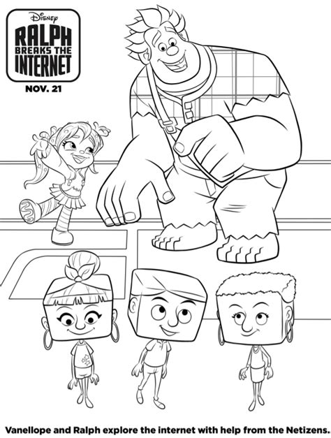 ralph breaks  internet coloring pages   healthy mouse