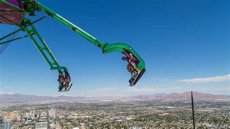 extreme thrill rides  las vegas ft high stratosphere zipline
