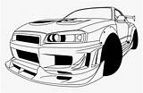 Gtr Nissan Drawing R35 Clipart Pngitem sketch template