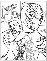 Panther Coloring Pages Marvel Pantera Color Super Raskrasil sketch template