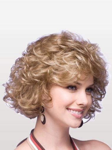 Designed Blonde Curly Chin Length Classic Wigs Classic Cut Wig Racheal