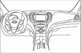 Car Sketch Dashboard Vector Drawing Central Coloring Template Ai Cars Illustration Templates 39kb Paintingvalley Drawings Pages Cdr  sketch template