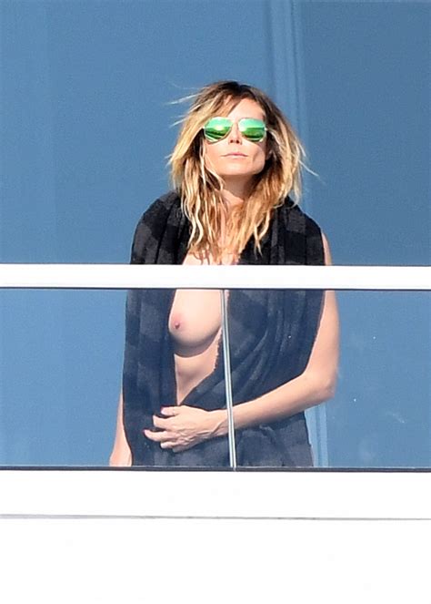 heidi klum topless on a balcony in miami 12 celebrity