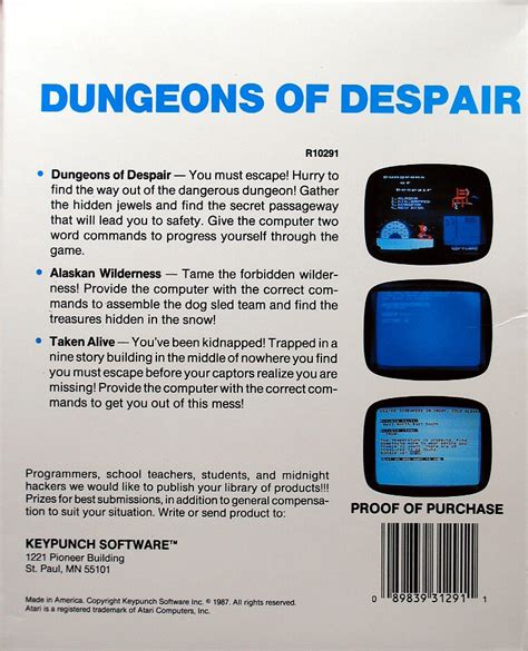 computer game museum display case dungeon  despair dungeons