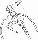 Deoxys Coloring Pages Pokemon Form Speed Sketch Getcolorings Colorings Deviantart Print Color sketch template