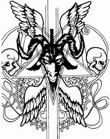 Satan Tattoo Evil Tattoos Girl Symbol Drawings Baphomet Deviantart Sketch Sketches Jesus Cliparts Clipart Wicca Library Choose Board Joker Clip sketch template
