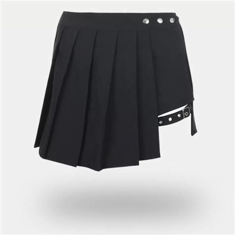 Emo Girl In Skirt Emogang Outfit