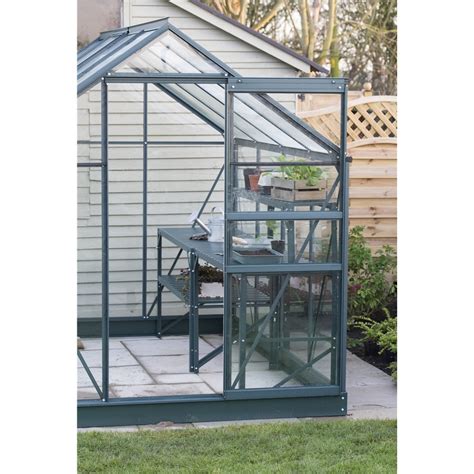 green metal frame greenhouse shedsfirst