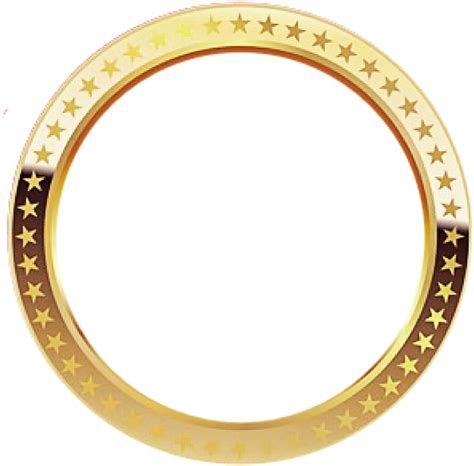 elvissung circle frame gold shiny borderfreetoedit  frame borders png hd