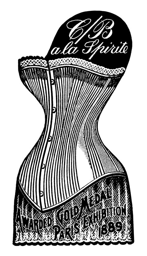 victorian corsets ~ free vintage clip art old design shop blog